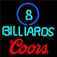 Coors Ball Billiards Pool Neon Beer Sign Neonkyltti