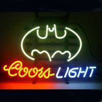 Coors Batman Olut Baari Avoinna Neonkyltti