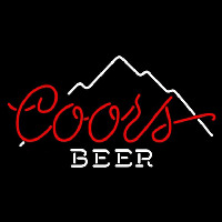 Coors Beer Mountain Beer Sign Neonkyltti
