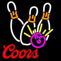 Coors Bowling Neon White Pink Neonkyltti