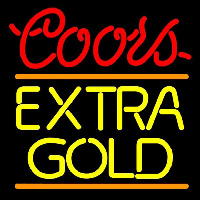 Coors E tra Gold Beer Sign Neonkyltti