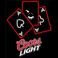 Coors Light Ace And Poker Neonkyltti