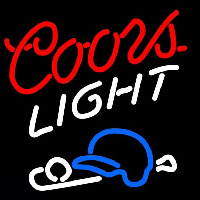Coors Light Baseball Beer Sign Neonkyltti