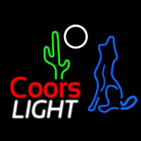Coors Light Coyote Neonkyltti