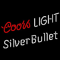 Coors Light Double Line Silver Bullet Beer Sign Neonkyltti