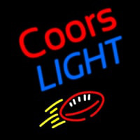 Coors Light Football Beer Neonkyltti