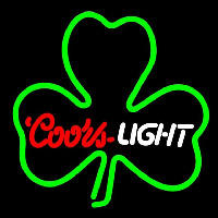 Coors Light Green Clover Beer Sign Neonkyltti