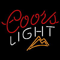 Coors Light Ice Mountains Beer Sign Neonkyltti