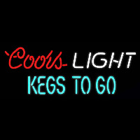 Coors Light Kegs to Go Beer Real Neon Glass Tube Neonkyltti