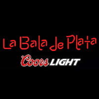 Coors Light La Bala de Plata Beer Real Neon Glass Tube Neonkyltti