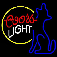 Coors Light Moon Coyote Neonkyltti