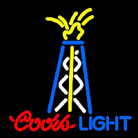 Coors Light Oil Well Beer Sign Neonkyltti