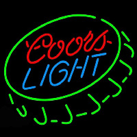 Coors Light Open Bottlecap Beer Sign Neonkyltti