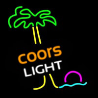 Coors Light Palm Tree Neonkyltti