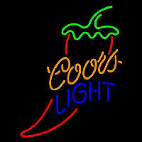 Coors Light Red Chili Pepper Beer Sign Neonkyltti