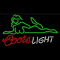 Coors Light Se y Girl Beer Sign Neonkyltti