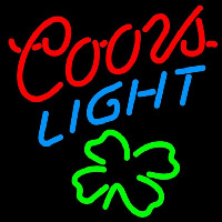 Coors Light Shamrock Beer Sign Neonkyltti