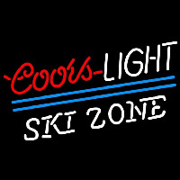 Coors Light Ski Zone Beer Sign Neonkyltti