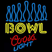 Coors Light Ten Pin Bowling Neonkyltti