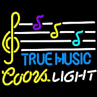 Coors Light True Music Neonkyltti