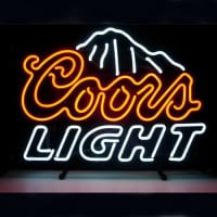 Coors Olut Baari Avoinna Neonkyltti