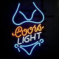 Coors Purple Bikini Neonkyltti