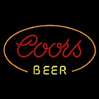 Coors Red Ovel Beer Sign Neonkyltti