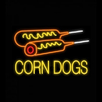 Corn Dogs Neonkyltti