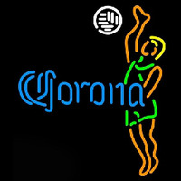 Corona Ball Volleyball boy Beer Sign Neonkyltti