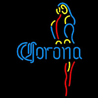 Corona Blue Parrot Beer Sign Neonkyltti