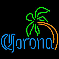 Corona Curved Palm Tree Beer Sign Neonkyltti