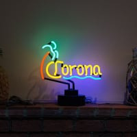 Corona Desktop Neonkyltti