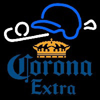 Corona E tra Baseball Beer Sign Neonkyltti