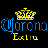Corona E tra Crown Beer Sign Neonkyltti