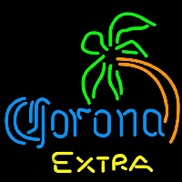 Corona E tra Curved Palm Tree Beer Sign Neonkyltti