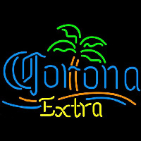 Corona E tra Palm Tree Beer Sign Neonkyltti