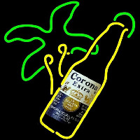 Corona E tra Palm Tree Bottle Beer Sign Neonkyltti