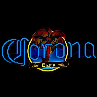 Corona E tra Palm Tree in Circle Beer Sign Neonkyltti