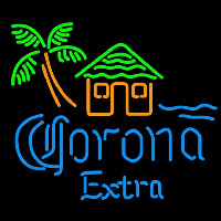 Corona E tra Tiki Hut Beer Sign Neonkyltti