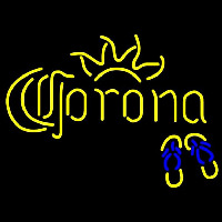 Corona Flip Flops Beer Sign Neonkyltti