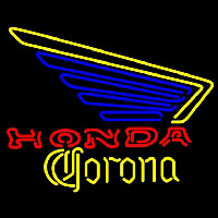 Corona Honda Motorcycles Left Wing Beer Sign Neonkyltti
