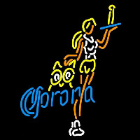 Corona Hooters Girls With Bottle Beer Sign Neonkyltti