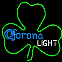 Corona Light Green Clover Beer Sign Neonkyltti