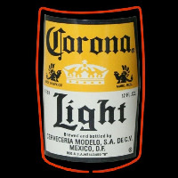 Corona Light Label Beer Sign Neonkyltti