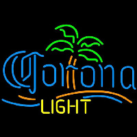 Corona Light Palm Tree Beer Sign Neonkyltti