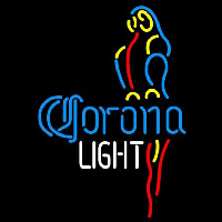 Corona Light Parrot Beer Sign Neonkyltti