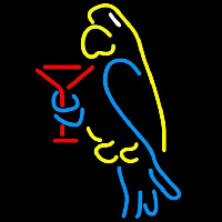 Corona Parrot Martini Glass Beer Sign Neonkyltti