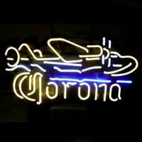 Corona Plane Olut Baari Neonkyltti