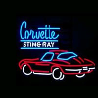 Corvette Sting Ray Kauppa Avoinna Neonkyltti