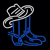 Cowboy Boots Logo Block Neonkyltti